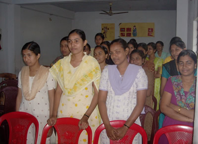 Students at the Marcy School of Nursing