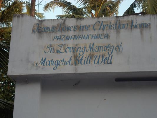Inscription on the entrance to one of the orphanages