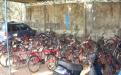 Both teachers and students ride bicycles to school each day.